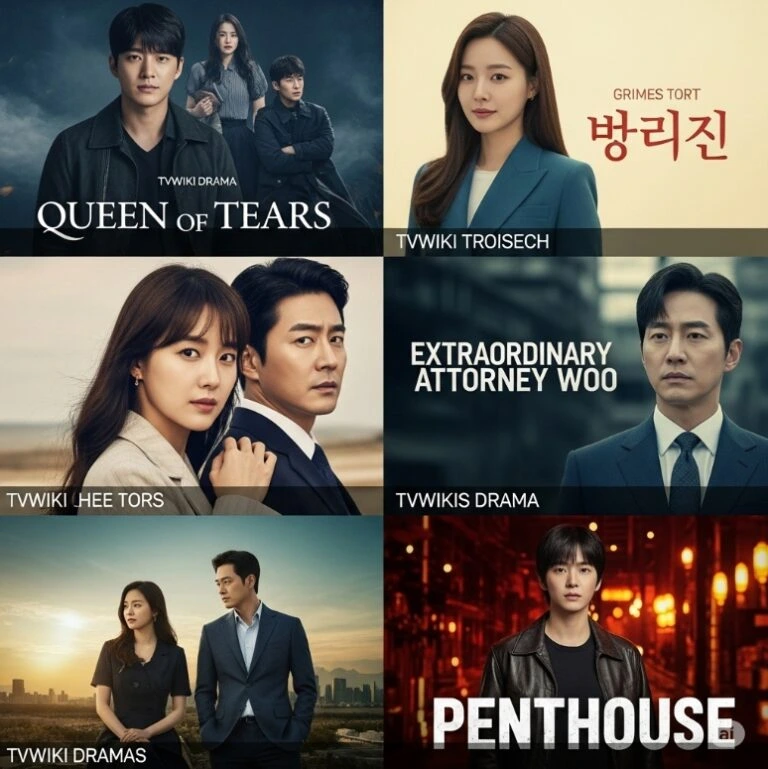 티비위키 드라마 섹션에서 제공되는 인기 드라마 썸네일 모음