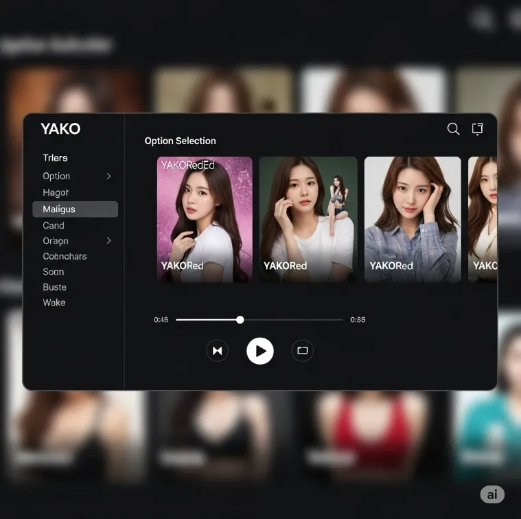 야동코리아의 스트리밍 플레이어 인터페이스 야동코리아의 스트리밍 플레이어 인터페이스