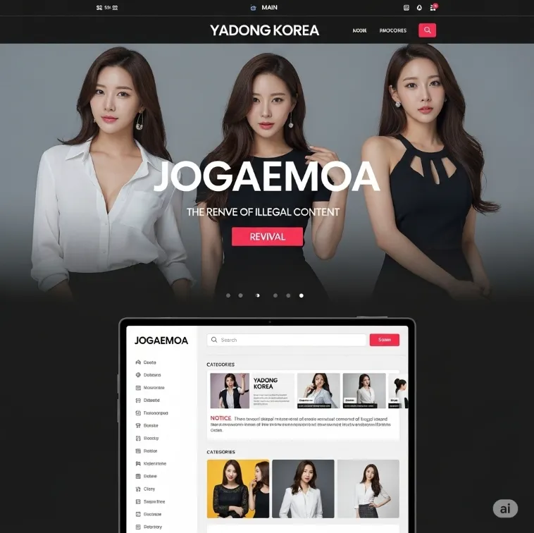 야동코리아의 부활 후 메인 페이지 야동코리아의 부활 후 메인 페이지