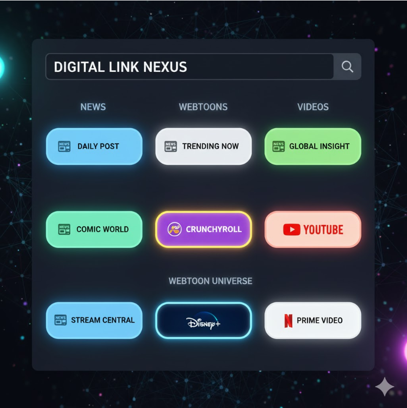 링크모음 페이지를 상상한 스크린샷 스타일 이미지. 링크모음 페이지를 상상한 스크린샷 스타일 이미지.